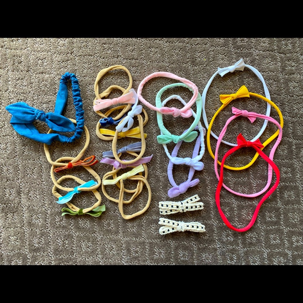 Bundle of baby girl bows